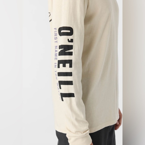 O’Neill EVENTIDE STANDARD FIT LONG SLEEVE TEE - Men’s LT KHAKI Size Small - Picture 3 of 9